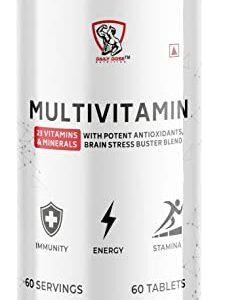 DAILY DOSE NUTRITION Multivitamin Supplement with 23 Vitamin & Minerals, Multivitamin for Women and Men for Daily Nutritional Support | Antioxidant-Rich, Stress Buster Blend - 60 Tablets