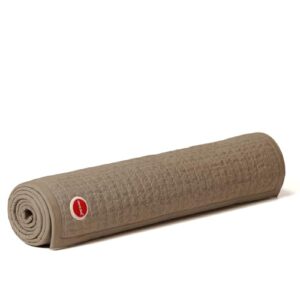 SANGLOBAL Organic Cotton Yoga Mats for men, women & kids. 12mm Thick Exercise Mat for Hot Yoga & Meditation. Premium gym mat for Workout - Machine Washable (Beige)