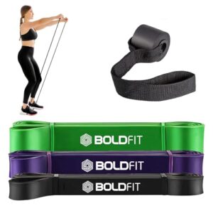 Boldfit Natural Rubber Heavy Resistance Band For Workout Set Exercise&Stretching Pull Up Bands For Home Exercise For Gym Men&Women Resistance Bands Loop Bands Toning Bands Resistance Band Extra Heavy