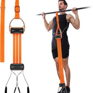 Kaunopilis Pull Up Assistance Bands, Heavy-Duty Adjustable Resistance with Fabric Feet/Knee Rest for Pull Ups System Home Gym Strength Training, Up to 360 lbs Assistance