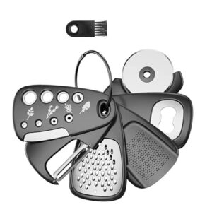 MIXEN Kitchen 6 Piece Unique Gadget Set, Space Saving, Cheese Grater, Bottle Opener, Space Saving Cooking Tools Accessories Camper Must Haves Kitchen Gadget,