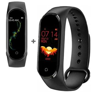 Captcha Combo Pack of 2 Items - M5 Smart Band Fitness Watch, M4 Band Bluetooth Fitness Tracker 1 Year Warranty