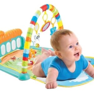 E-Royal Shop Kid's Multifunction Piano Fitness Rack World Dream Flat, Play Sit and Smoothing Sleep (Multicolor, 0 to 36 Month)