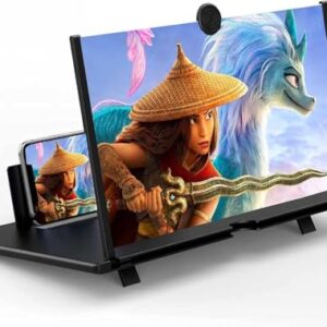 3D HD screen magnifier and phone holder with eye protection for smartphones