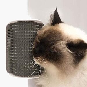 Petlicious & More® Wall Corner Cat Massager Brush Cat Grooming Brush, Cat Face Scratcher, Wall Corner Groomers Soft Grooming Brush, Softer Massager Toy for Kitten Puppy