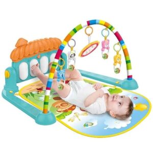 D M Mart Scrap Musical Keyboard Mat Piano GymMat for Baby Fitness Exercise Kit Kick and Play Multi-Function ABS High Grade Plastic & Fitness Rack Pack of 1, Multi,Assorted Color