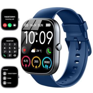 Smart Watch, 1.91"HD 2025 Smartwatch for Men Women (Answer/Make Call), 112+ Sports IP68 Waterproof Fitness Activity Tracker, Heart Rate/Sleep Monitor/Pedometer/Calories, Fitness Watch for Android iOS