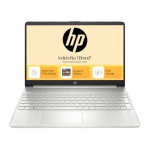 HP 15s, AMD Ryzen 5 5500U (8GB DDR4, 512GB SSD) FHD, Anti-Glare, 15.6''/39.6 cm, Win 11, Office 21, Silver, 1.69 kg, eq2144AU, AMD Radeon Graphics, HD Camera, Dual Speakers Laptop