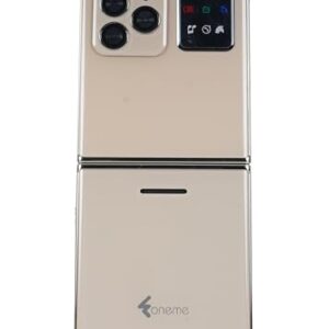 Foneme All-New FLIP Dual Sim |Keypad Mobile| with 2.4" Big Display |Flip|Fold|BT Dialer| Voice Changer |Auto Call Recording|Long Lasting Battery| FM|Camera|Feature Phone| Gold