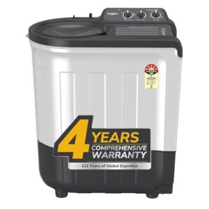 Whirlpool 6.5 Kg 5 Star Magic Clean Semi-Automatic Top Loading Washing Machine (MAGIC CLEAN 6.5 GREY, 4 Year Comprehensive Warranty, 1400 RPM Motor, 5 Year Motor Warranty)