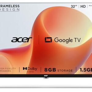 acer 80 cm (32 inches) G Plus Series HD Ready LED Smart Google TV AR32HDGGR2841AD