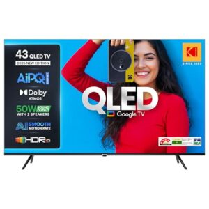 Kodak 108 cm (43 inches) Matrix Series UHD 4K QLED Google TV 43ST5005