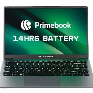 Primebook 2 Pro 2025 (New Launch) | 8GB RAM, 128GB UFS Storage | 14.1-Inch FHD IPS Display | 14 Hours Battery | MediaTek Helio G99 | Android 15 (PrimeOS 3.0) | Backlit Keyboard | in-Built AI | Gray