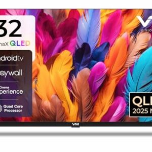 VW (Visio World 80 cm (32 inches) Playwall Frameless Series HD Ready Android Smart LED TV VW3251 (Black)