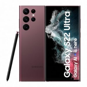Samsung Galaxy S22 Ultra 5G (Burgundy, 12GB, 256GB Storage) with No Cost EMI/Additional Exchange Offers