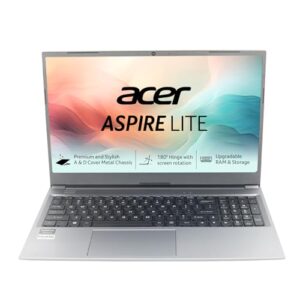 Acer Aspire Lite, AMD Ryzen 7-7730U, 16 GB RAM, 512 GB SSD, Full HD IPS,15.6"/39.62 cm, Windows 11 Home, MS Office, Steel Gray, 1.59 KG, AL15-41, Thin and Light Laptop
