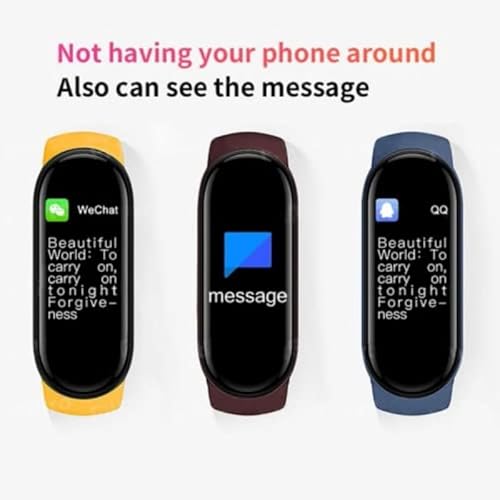 Techking 15 YEARS WARRANTY M10 Fitness Band with OLED Display β Waterproof Health Tracker for Real-Time Heart Rate, Blood Pressure, Sleep & Calorie Tracking, Perfect for Men & Women - Image 6