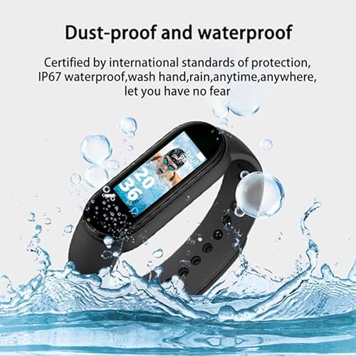 Techking 15 YEARS WARRANTY M10 Fitness Band with OLED Display β Waterproof Health Tracker for Real-Time Heart Rate, Blood Pressure, Sleep & Calorie Tracking, Perfect for Men & Women - Image 5