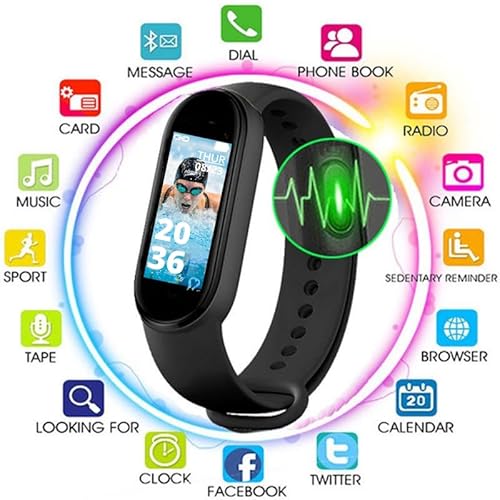 Techking 15 YEARS WARRANTY M10 Fitness Band with OLED Display β Waterproof Health Tracker for Real-Time Heart Rate, Blood Pressure, Sleep & Calorie Tracking, Perfect for Men & Women - Image 2
