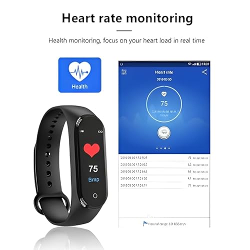 Techking 15 YEARS WARRANTY M10 Fitness Band with OLED Display β Waterproof Health Tracker for Real-Time Heart Rate, Blood Pressure, Sleep & Calorie Tracking, Perfect for Men & Women - Image 8