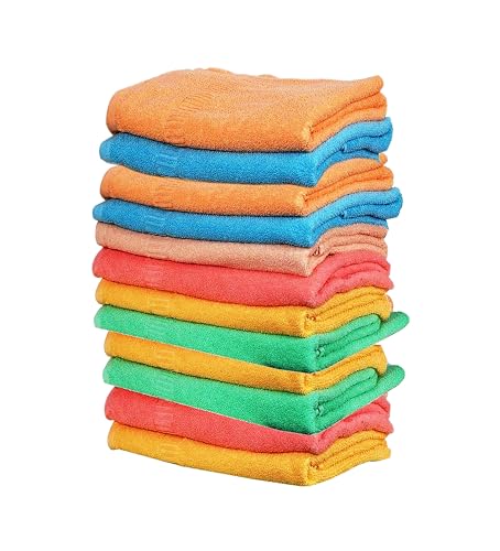 Space Fly Pure Cotton Hand Towel Set of 2 | 500 GSM Face Towel for Men | Special Diwali Gifts for Great Indian Festival Sale | Diwali Lights Color Small Towel - Image 3