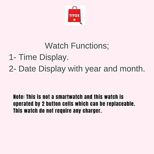 ZOVUTA Square Shape Dial Colorful Smart Looking Digital led Combo Watch for Kids - Fully Waterproof Sportswatch Display- Best Gift for Diwali and Birthday-Date and Time Function Only - (Green & Pink) - Image 2