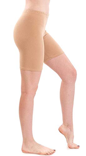 Bollar Cotton Casual Beige Solid Cycling Shorts - Image 3