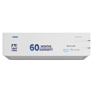 Blue Star 1.5 Ton 5 Star, 60 Months Warranty, WiFi Smart Inverter Split AC (Copper, Convertible 5 in 1 Cooling, Multi Sensors, Self Diagnosis, IC518YNURS, White)