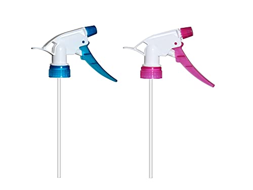 ALTRUIST Plastic Trigger Spray Bottle Nozzle Head, Sprayer for Bottle for Home, Salon and Office Purpose, Fits on Every Bottle (Multicolor) Pack of 2