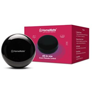 HomeMate® Wi-Fi Smart IR Control Hub (Pack of 1) | Smart Air Conditioner Remote | Compatible With Alexa, Google Home | All In One Infrared Remote For Smart Home | Black