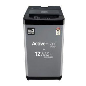 Panasonic 7 Kg 5 Star Fully-Automatic Top Load Washing Machine (NA-F70LF3CRB, Charcoal Inox Grey, 12 Wash Program, Active Foam Wash Technology, Antibacterial Water Inlet)