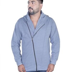 FASHION GALLERY Casual Men's Jacket | Trendy Full Sleeve | GREY-M