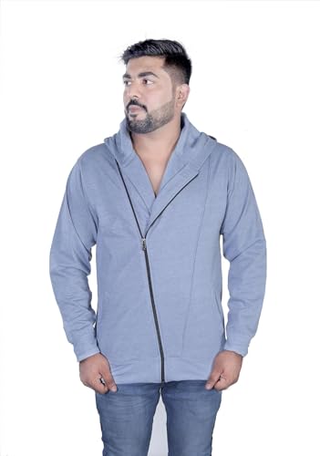 FASHION GALLERY Casual Men's Jacket | Trendy Full Sleeve | GREY-M