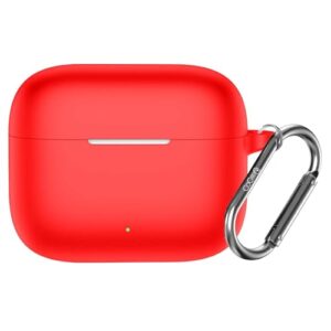 Cocoonkart Silicone Case Cover for Oppo Enco Buds 3 Pro (2025) -Red