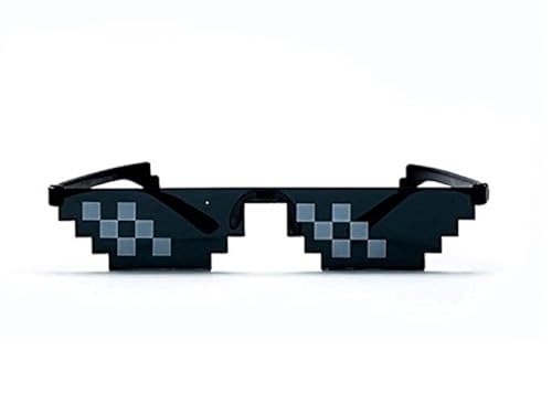 Craftvista Thug Life Sunglasses for Men And Womens, Kids favourite, Photo Prop 12 Bit Pixel Mosaic Unisex Party Glasses (Thuglife Glasses) - Image 3