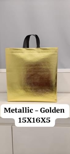 JOURNEY JOY TALL FABRIC GLOSSY MATTALIC GIFTING BAGS FOR WEDDING,SHAGUN,DIWALI,CEREMONY,MEHNDI (packof10) size-(LARGE TO XL) - Image 2