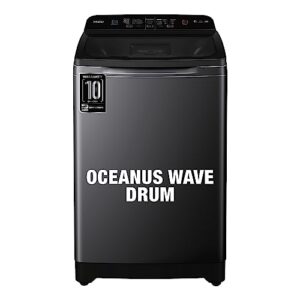 Haier 8 Kg 5 Star Fully Automatic Top Load Washing Machine (HSW80-678ES8, Oceanus Wave Drum, Dark Jade Silver)