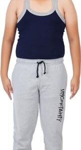 SEVNIX Pure Cotton Casual Regular-Fit Printed Trackpant for Boys (Grey, 15-16 Year)