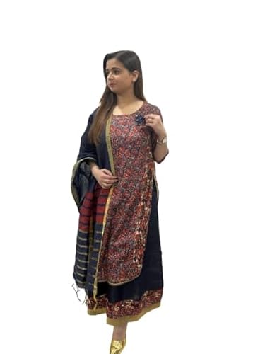 Elegant Stylish Designer Dress with Dupatta and Leggings Set, Modern Traditional Outfit for Women, Perfect for Parties and Festivals (IN, Alpha, M, Regular, multicolor) - Image 2