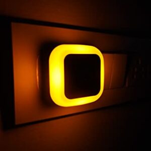 HOARD 0.5W Led Plug in Smart Night Lamp with Automatic Sensor Smart LED Night Lamp -(Orange) Pack of 1