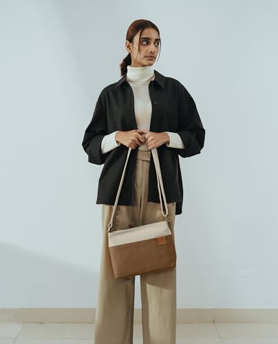 DailyObjects Unisex All Sunday Sling Crossbody Bag| Premium-Quality Solid Canvas Purse With Slip Pockets| Ergonomic Design| Handcrafted| Adjustable Shoulder Strap| Men & Women Essentials | Multicolor - Image 4