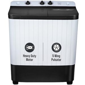 NU 6.5 Kg Semi-Automatic Top Load Washing Machine (WSTLP65GD, Grey) 2023 Model