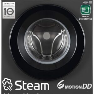 LG 7 Kg, 5 Star, Direct Drive Technology, Steam Wash, 6 Motion DD, Fully-Automatic Front Load Washing Machine (FHB1207Z2M, Allergy Care, In-Built Heater, Touch Panel, Middle Black)