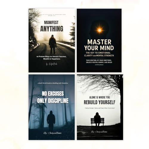Self Help Books Combo Offer | Self Help Books Combo Set of 4 | Manifestation, Discipline, Mindset & Personal Growth Collection"