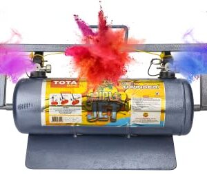 TOTA Thunder Triple Colour Cloud Holi Gadget – 3 Colours at a Time | Natural and Herbal Gulal Spray Cylinder for Holi Celebration, Weddings, Photoshoots, Theme Parties – 11Kg