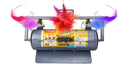TOTA Thunder Triple Colour Cloud Holi Gadget – 3 Colours at a Time | Natural and Herbal Gulal Spray Cylinder for Holi Celebration, Weddings, Photoshoots, Theme Parties – 11Kg