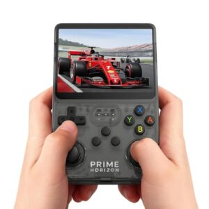 Prime Horizon Handheld Game Console, with 3.5-Inch IPS Display,10000+ Retro Games for Kids and Adults, Dual 3D Joysticks, 3200mAh Battery, Fast Charging, Linux System for Smooth Gameplay R36S