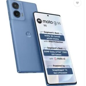 Motorola G96 144Hz 3D Curved pOLED (ASHLEIGHBLUE, 8GB RAM, 128GB Storage)