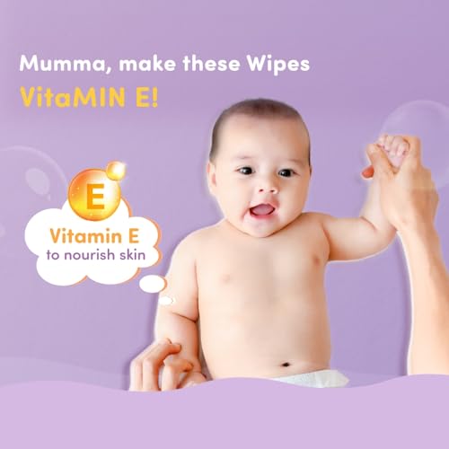 Mylo Gentle Baby Wipes with Lid (72 Wipes x 3 Pack - 216 Water Wipes) | Natural Wet Wipes with Organic Coconut Oil & Neem| Cotton Cloth with Extra Thick - Image 7