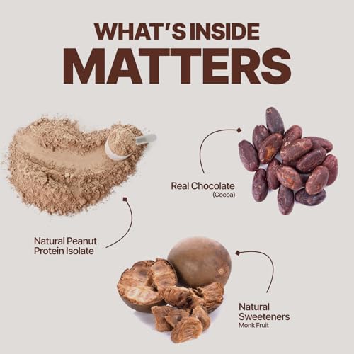 Sparkfusion Natural Peanut Protein Isolate–Rich Chocolate Flavor–25g Protein,5g BCAA, Zero Sugar, Gut-Friendly, Vegan, Lab-Tested, No Artificial Additives 500 gm - Image 5